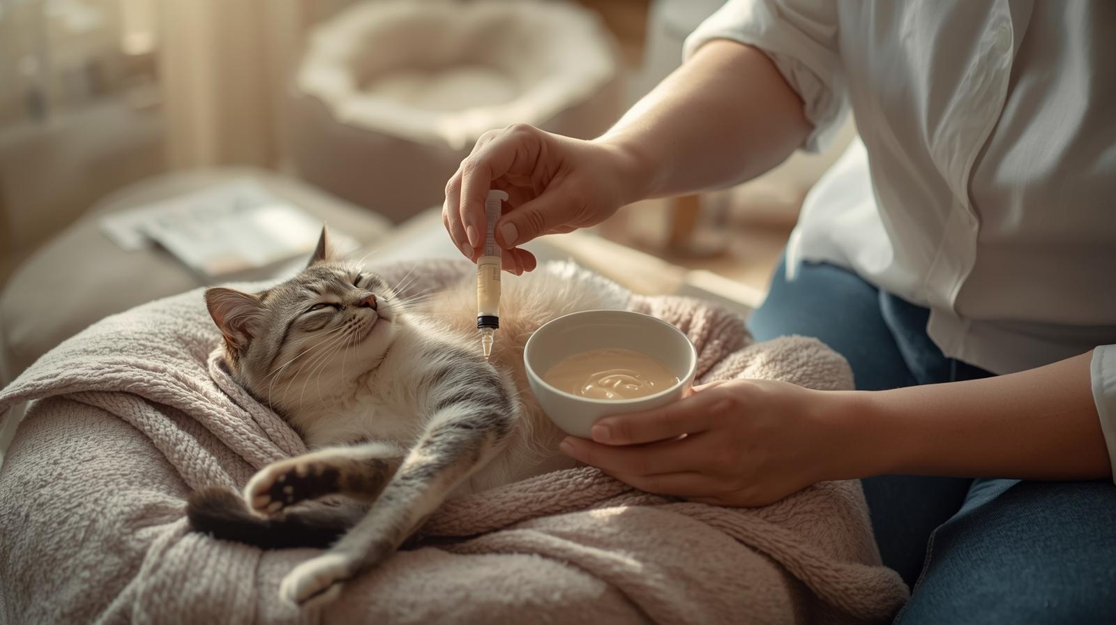 Liquid Food for Sick Cats Pets at Home